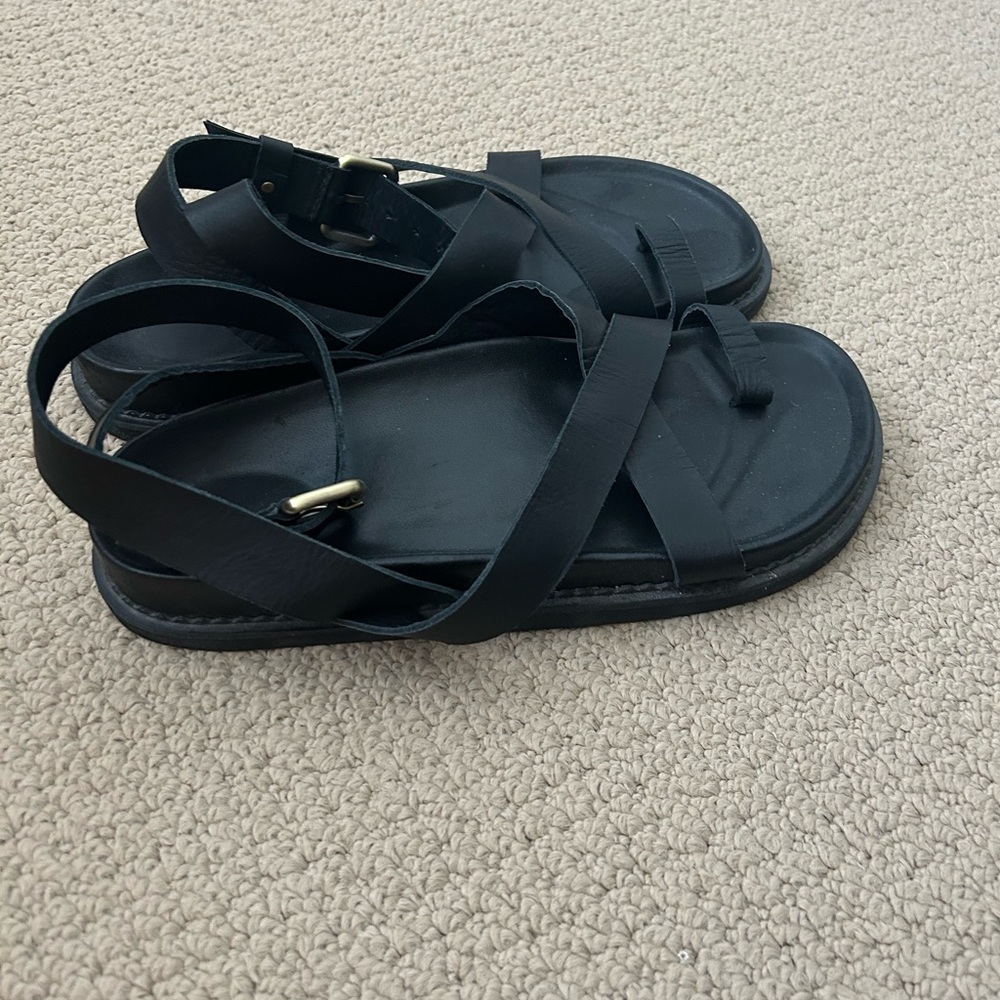 Black Strappy Sandals - Picture 5 of 10